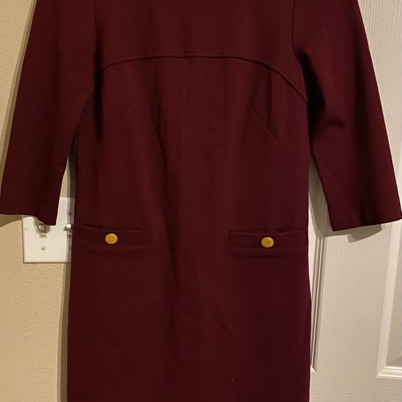 VINCE CAMUTO WINE 3/4 sleeve shift  dress Sz 2 - Picture 7 of 8